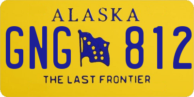 AK license plate GNG812