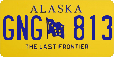 AK license plate GNG813