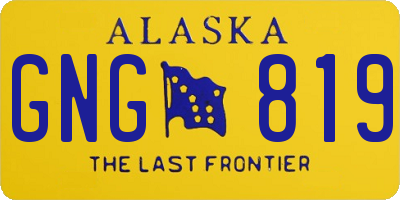 AK license plate GNG819