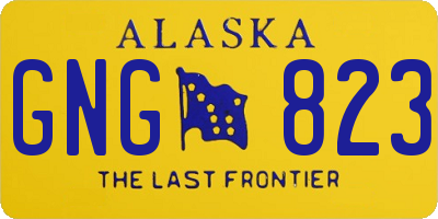 AK license plate GNG823