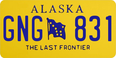 AK license plate GNG831