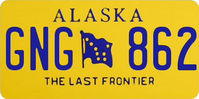 AK license plate GNG862