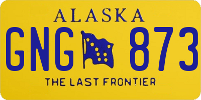 AK license plate GNG873