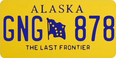 AK license plate GNG878