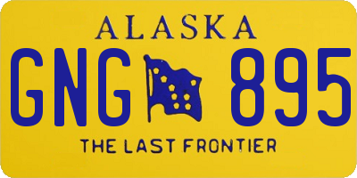 AK license plate GNG895