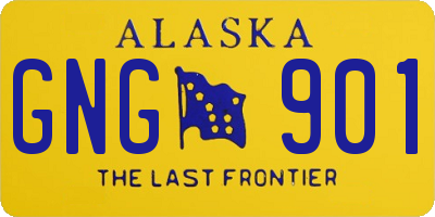 AK license plate GNG901