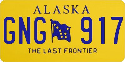 AK license plate GNG917