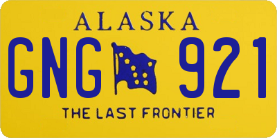 AK license plate GNG921