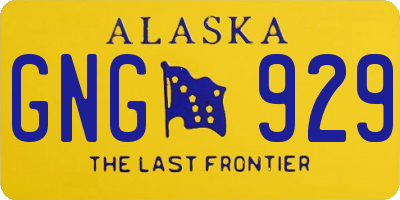 AK license plate GNG929