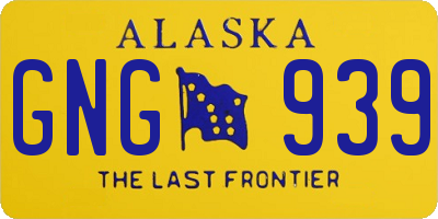 AK license plate GNG939