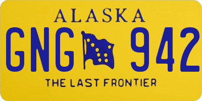 AK license plate GNG942