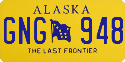 AK license plate GNG948