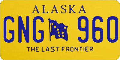AK license plate GNG960