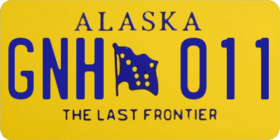 AK license plate GNH011