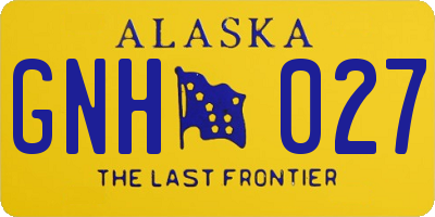 AK license plate GNH027