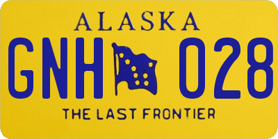 AK license plate GNH028