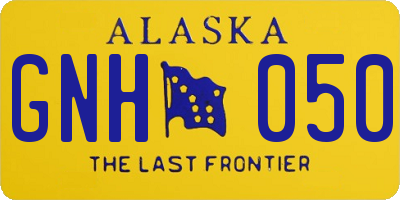 AK license plate GNH050
