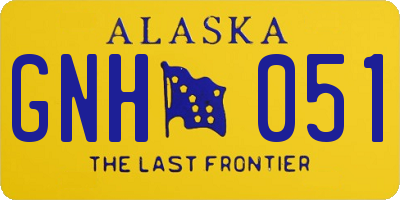 AK license plate GNH051