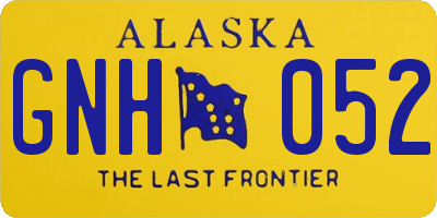 AK license plate GNH052