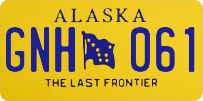 AK license plate GNH061