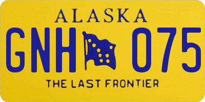 AK license plate GNH075