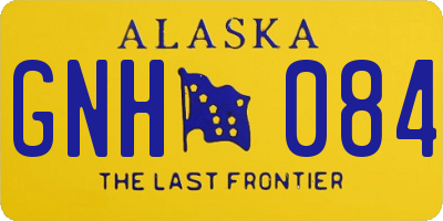 AK license plate GNH084