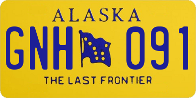 AK license plate GNH091