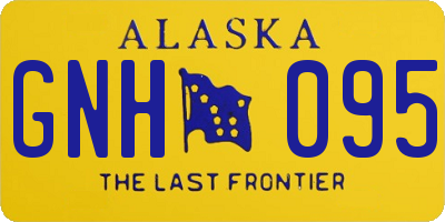 AK license plate GNH095