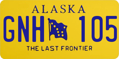 AK license plate GNH105