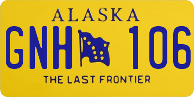 AK license plate GNH106