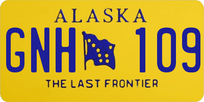 AK license plate GNH109