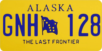 AK license plate GNH128