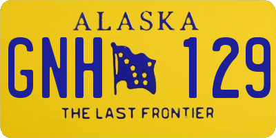 AK license plate GNH129