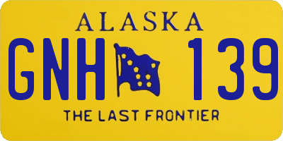 AK license plate GNH139