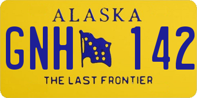 AK license plate GNH142