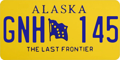 AK license plate GNH145