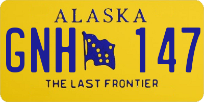 AK license plate GNH147