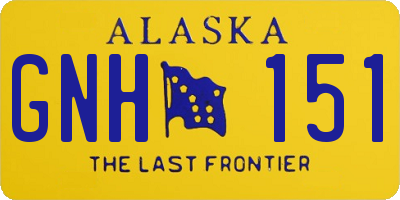 AK license plate GNH151