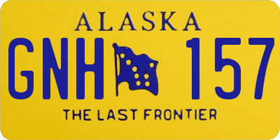 AK license plate GNH157