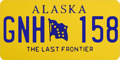 AK license plate GNH158