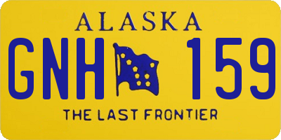 AK license plate GNH159