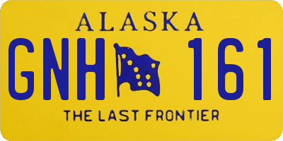 AK license plate GNH161