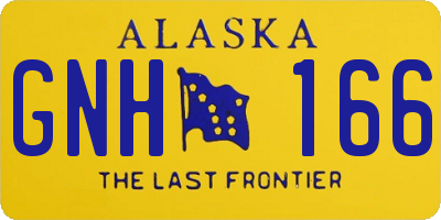 AK license plate GNH166