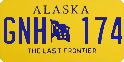 AK license plate GNH174