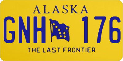 AK license plate GNH176