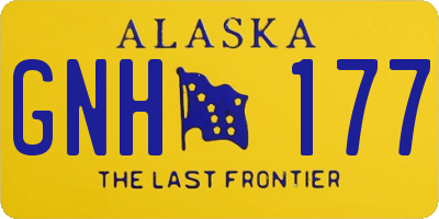 AK license plate GNH177