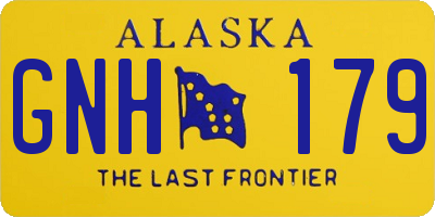 AK license plate GNH179