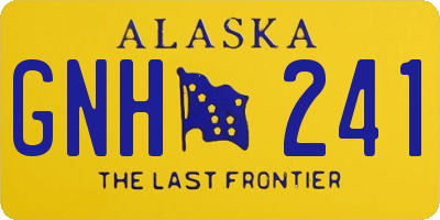 AK license plate GNH241
