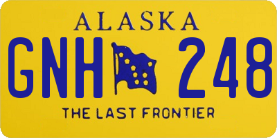 AK license plate GNH248
