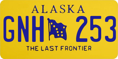 AK license plate GNH253